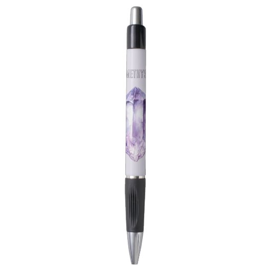 Paarse Amethist Kristal Pen (Voorkant Verticaal)