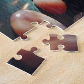 Paarse Amethist Pareltjes en kristallen Legpuzzel (Zijkant)