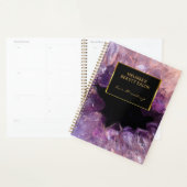 Paarse Amethist professionele afspraak Planner (Display)