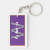 Paarse Amethist Sleutelhanger (achterkant)