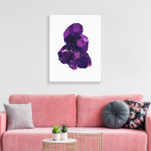 Paarse Amethist Vector Art Enkele Print (Insitu (Woonkamer))