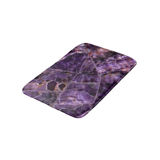 Paarse Amethyst Badmat (Gekanteld)