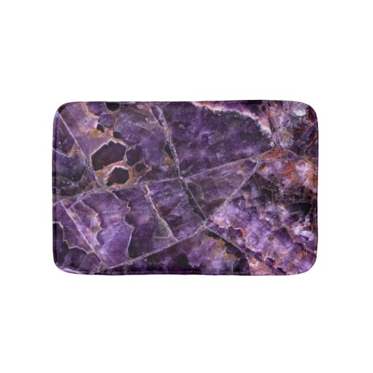 Paarse Amethyst Badmat (Voorkant)