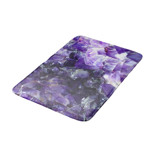 Paarse amethyst badmat (Gekanteld)