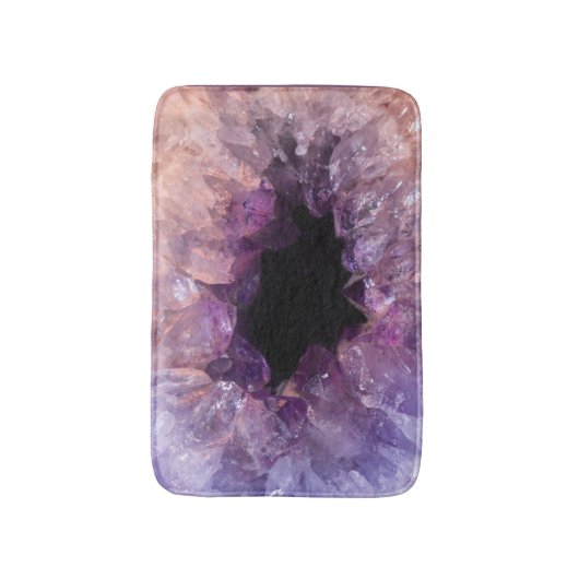 Paarse Amethyst Badmat (Voorkant Verticaal)