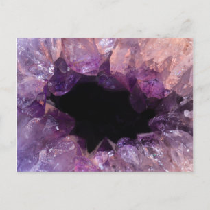 Paarse Amethyst Briefkaart