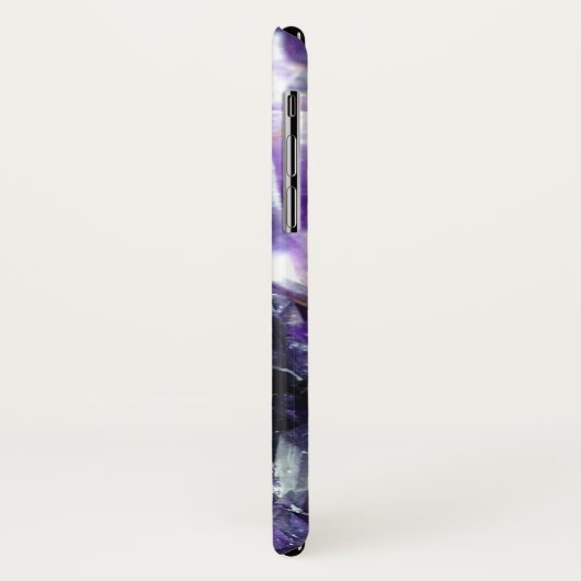 Paarse amethyst Case-Mate iPhone case (Achterkant/links)