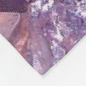 Paarse Amethyst Crystal Cluster Fleece Blanket Deken (Hoek)