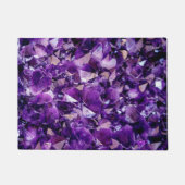 Paarse Amethyst Crystal Gemstone Doormat Rug Deurmat (Voorkant)