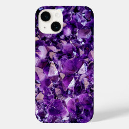 Paarse Amethyst Crystal Gemstone IPhone Case