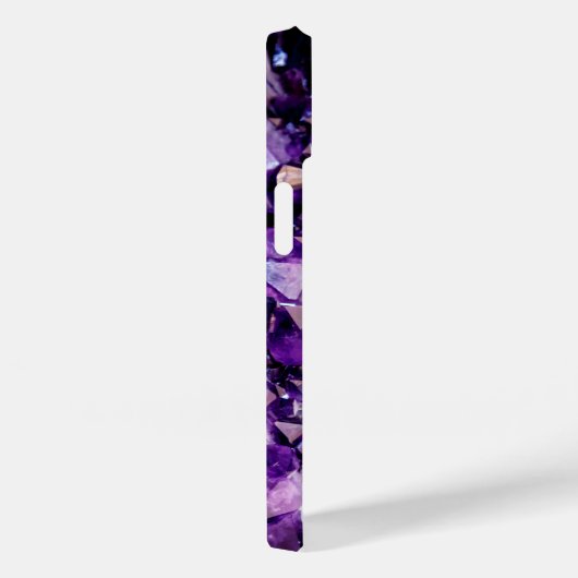 Paarse Amethyst Crystal Gemstone IPhone Case (Achterkant / Rechts)