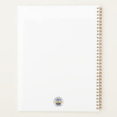 Paarse Amethyst Crystal Gemstone Planner Agenda (Achterkant)