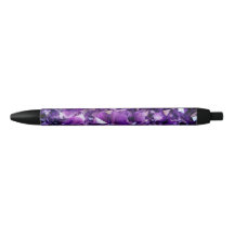 Paarse Amethyst Crystal Geode Gemstone Pen
