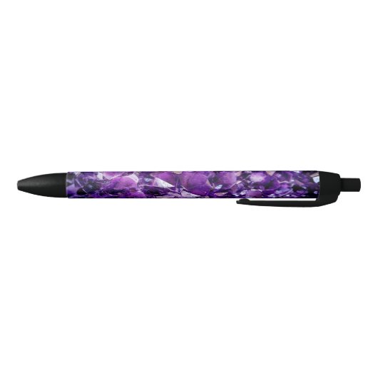 Paarse Amethyst Crystal Geode Gemstone Pen (Bodem)