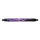 Paarse Amethyst Crystal Geode Gemstone Pen (Achterkant)