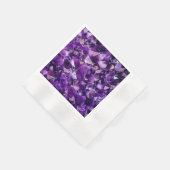 Paarse Amethyst Crystal Geode Pareltjes Papier Nap Servet (Hoek)