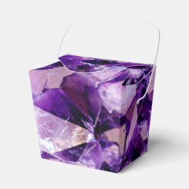 Paarse Amethyst Crystal Geode Pareltjes Party Favo Bedankdoosjes