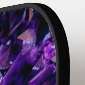 Paarse Amethyst Crystal Geode Pickle Ball Paddle (Links Detail)