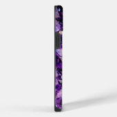 Paarse Amethyst Crystal Pareltjes IPhone Samsung H Hoesje (Rechterkant)
