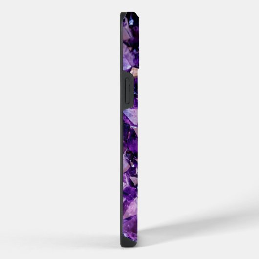 Paarse Amethyst Crystal Pareltjes IPhone Samsung H iPhone Hoesje (Rechterkant)