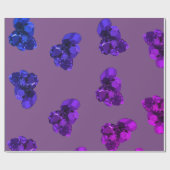 Paarse Amethyst Crystal Stone Paper Cadeaupapier (Vlak)