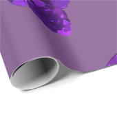 Paarse Amethyst Crystal Stone Paper Cadeaupapier (Rol Hoek)