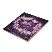 Paarse Amethyst Crystal Tegeltje (Zijkant)