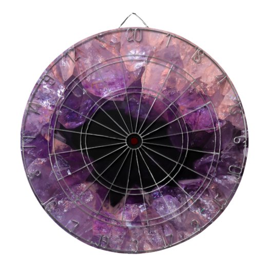 Paarse Amethyst Dartbord (Voorkant)