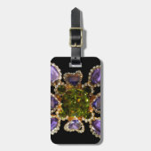 Paarse Amethyst Diamonds Bagagelabel (Voorkant verticaal)