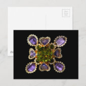 Paarse Amethyst Diamonds Briefkaart (Voorkant / Achterkant)