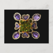 Paarse Amethyst Diamonds Briefkaart (Voorkant)