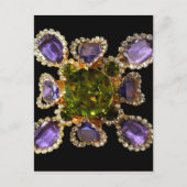 Paarse Amethyst Diamonds Briefkaart (Voorkant)