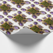 Paarse Amethyst Diamonds Cadeaupapier (Hoek)