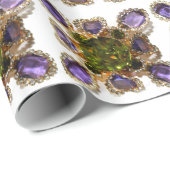 Paarse Amethyst Diamonds Cadeaupapier (Rol Hoek)