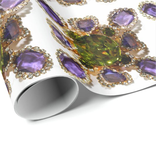 Paarse Amethyst Diamonds Cadeaupapier (Rol Hoek)