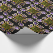 Paarse Amethyst Diamonds Cadeaupapier (Hoek)