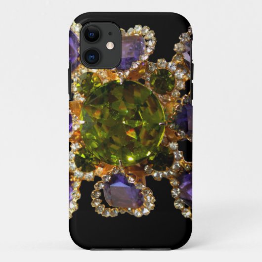 Paarse Amethyst Diamonds Case-Mate iPhone Case (Achterkant)