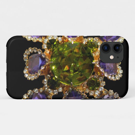Paarse Amethyst Diamonds Case-Mate iPhone Case (Achterkant (horizontaal))