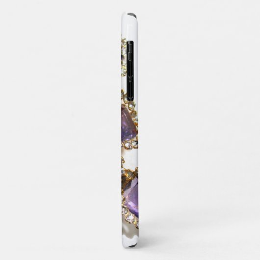 Paarse Amethyst Diamonds Case-Mate iPhone Case (Achterkant/links)