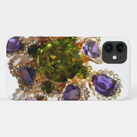Paarse Amethyst Diamonds Case-Mate iPhone Case (Achterkant (horizontaal))