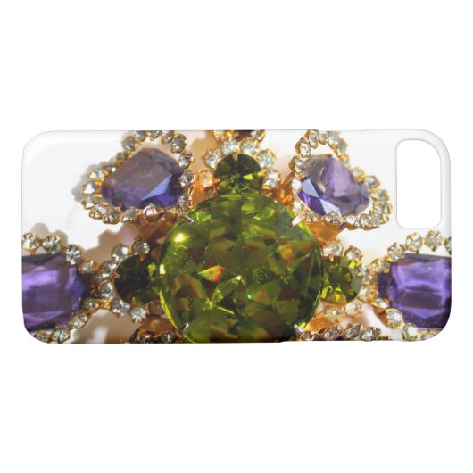 Paarse Amethyst Diamonds Case-Mate iPhone Case (Achterkant (Horizontaal))