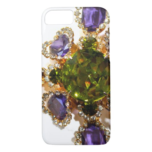Paarse Amethyst Diamonds Case-Mate iPhone Case (Achterkant)