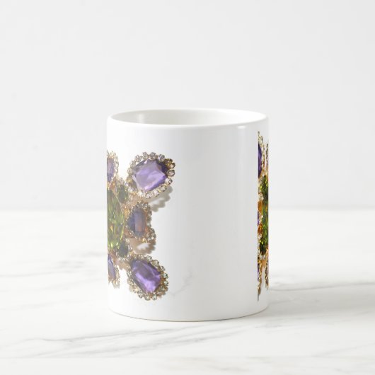 Paarse Amethyst Diamonds Koffiemok (Center)