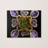Paarse Amethyst Diamonds Legpuzzel (Horizontaal)
