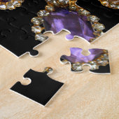Paarse Amethyst Diamonds Legpuzzel (Zijkant)