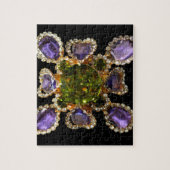 Paarse Amethyst Diamonds Legpuzzel (Verticaal)