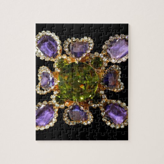 Paarse Amethyst Diamonds Legpuzzel (Verticaal)