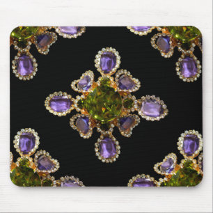 Paarse Amethyst Diamonds Muismat