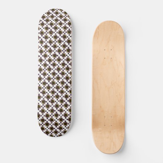 Paarse Amethyst Diamonds Persoonlijk Skateboard (Voorkant)