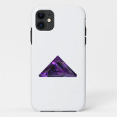 Paarse Amethyst-driehoek Gemstone Case-Mate iPhone Case (Achterkant)